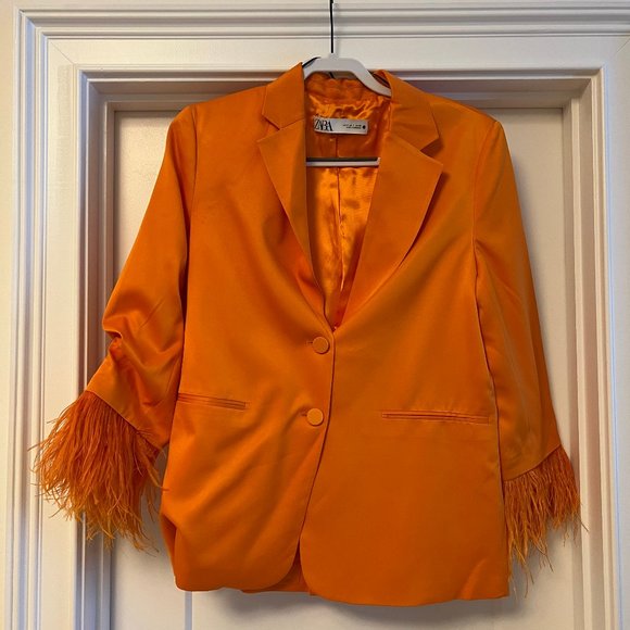 Zara BRAND NEW feather blazer - limited edition - Picture 5 of 7